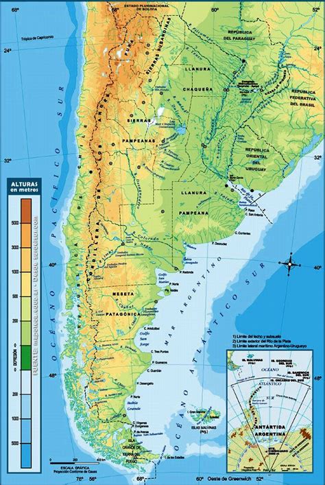 Mapa Argentina Nro3 Fisico Politico The Good Place