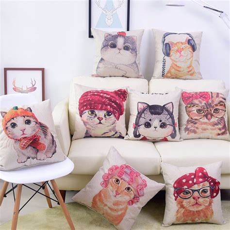 Overly Cute Cat Pillow Cases In 2020 Cat Pillow Cat Bedroom Pillows