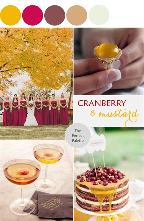 Color Story Cranberry Mustard The Perfect Palette