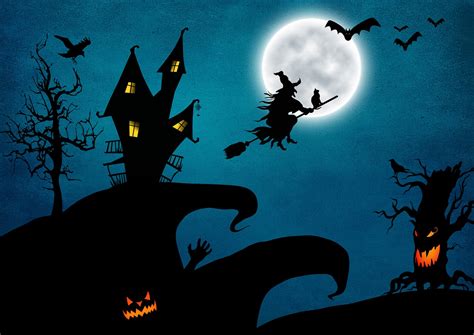 Halloween La Sorcière Lune - Image gratuite sur Pixabay