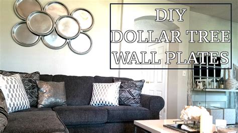 Diy Wall Plates Dollar Tree Wall Decor Youtube