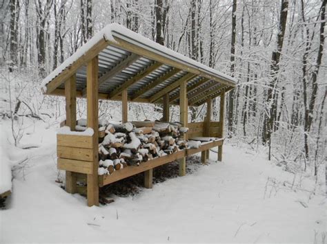 In this video, diy pete teams up with his dad on a project to make a firewood storage rack. Firewood Shelter - Small Cabin Forum