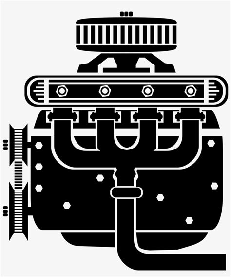 28 Collection Of Car Engine Clipart Car Engine Vector Png Transparent