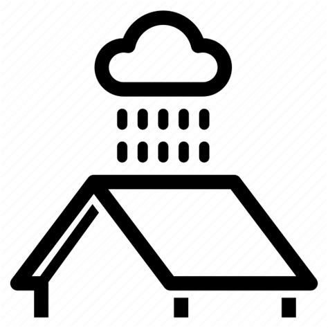 House Protection Rain Roof Water Waterproof Waterproofing Icon