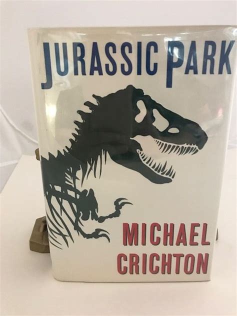 Jurassic Park Signed By Crichton Michael 1990