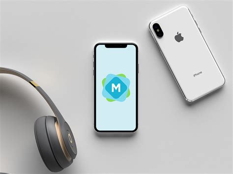This amazing iphone x mockup can be used to showcase your app design or presentation in a photorealistic look on an iphone screen. iPhone X & Headphones Mockup PSD - Mockup Templates
