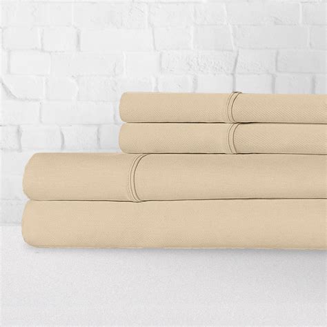 100 Cotton Percale Crisp And Cool 300 Thread Count 4 Piece Sheet Set