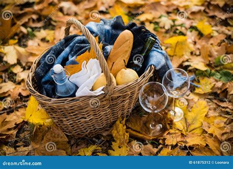 Cozy Autumn Picnic Stock Photo Image Of Autumn Bread 61875312