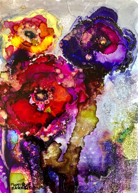 Expressionist Floral Painting By Monique Sarkessian From My Heaven