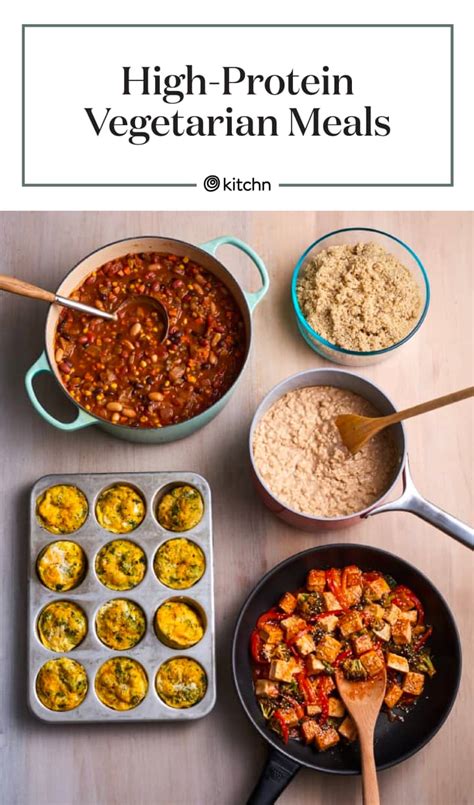 Meal Prep Plan High Protein Vegetarian Breakfasts Lunches And