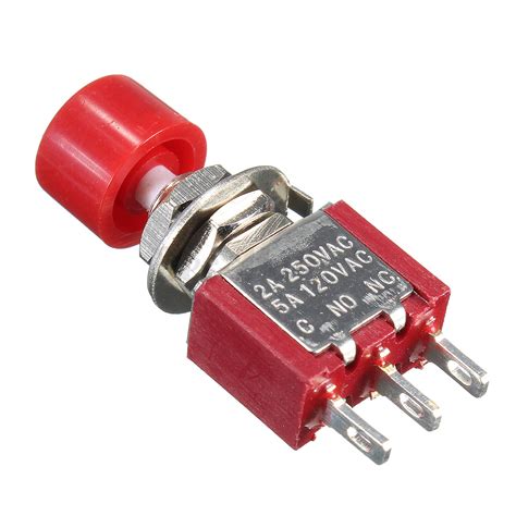 Mini Momentary Push Button Onoff Toggle Switch Spdt No Nc 5a 120v 2a
