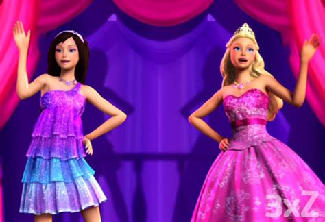 brunette keira with tori in to be a princess to be a popstar barbie the princess and the