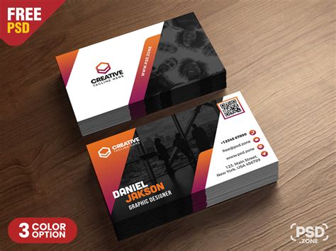 Maybe you would like to learn more about one of these? Creative Business Card Design Template - Download PSD