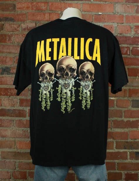 Vintage Metallica Concert T Shirt 90s Fixxxer Xl Etsy Concert