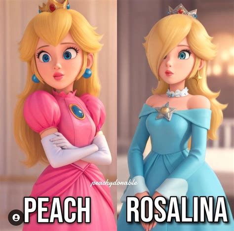 Peach And Rosalina In Super Mario Princess Nintendo Princess