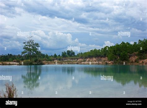 Danau Biru Lake Singkawang West Kalimantan Indonesia Stock Photo Alamy