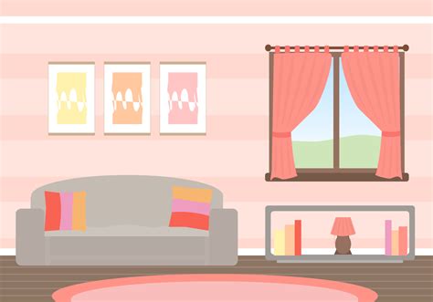 Living Room Background Cartoon