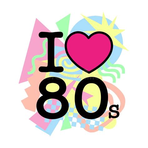 I Love The 80s Logo Svg Layered Svg Cut File