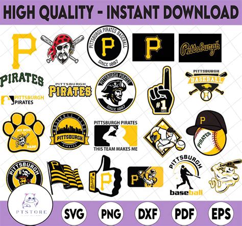 22 Files Pittsburgh Pirates Svg Cut Files Baseball Clipart Inspire