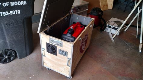 Warranties are usually invalidated by using a quiet box. Portable generator baffle (quiet) box. Fan cooled, sound ...