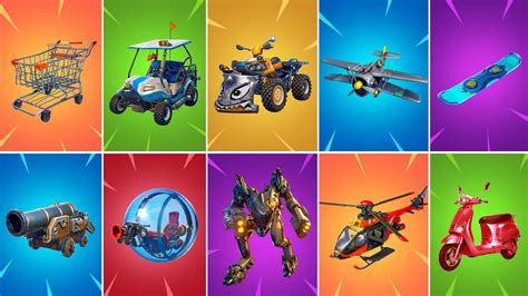Evolution Of All Fortnite Vehicles Chapter 1 Season 1 To Chapter 2