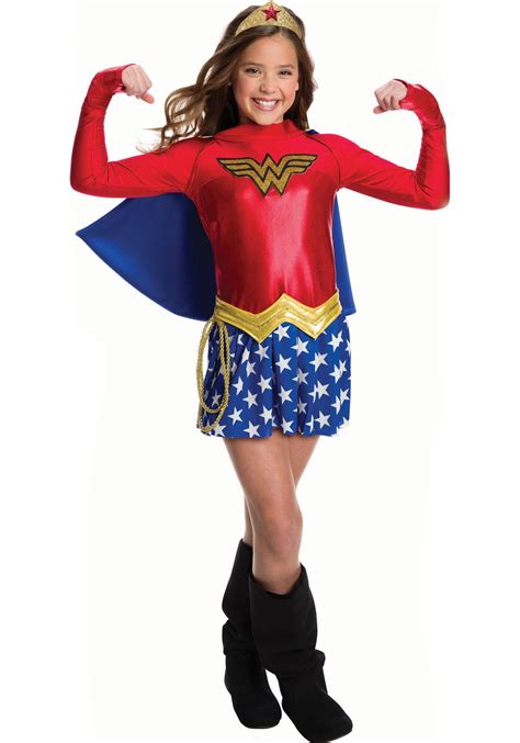 We used thermoplastics (worbla and wonderflex) for the. Wonder Woman Girls Costume