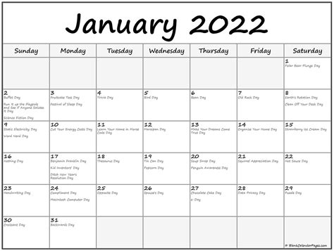Collection Of January 2021 Calendars With Holidays