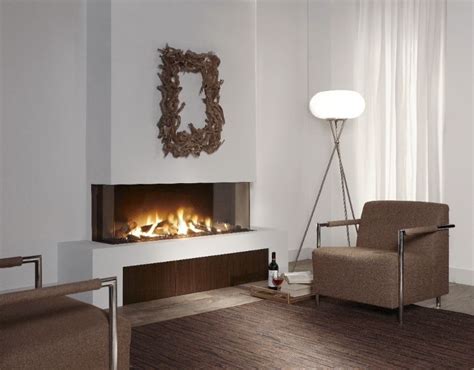 sided gas fireplace unique  elegant room divider homesfeed