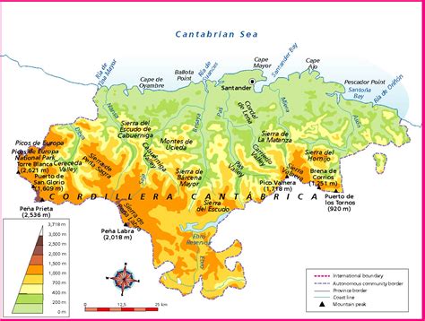 Mapa Vectorial Cantabria Fisico Illustrator Eps Bc Maps Mapa Vectorial Eps