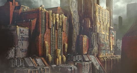 Artstation Art Deco Inspiried Sci Fi City