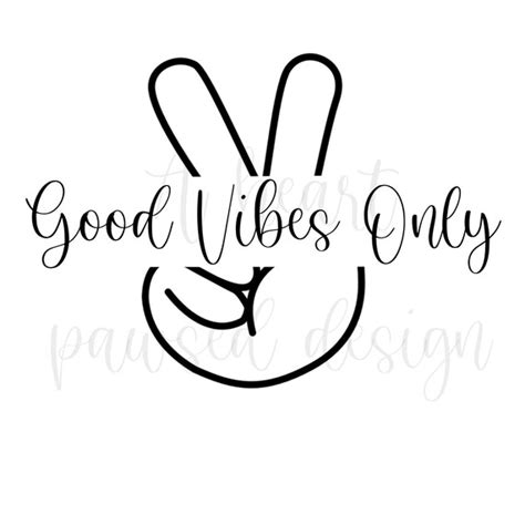 Good Vibes Only Svg Etsy