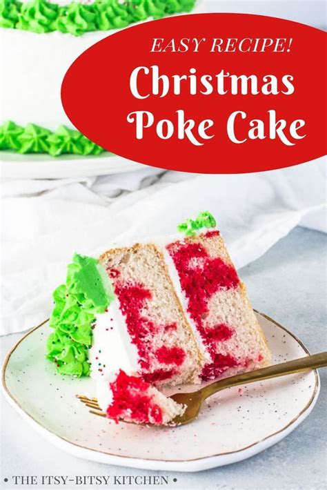 Trust me, it is very easy. Christmas Poke Cake | Recipe in 2020 | Poke cake