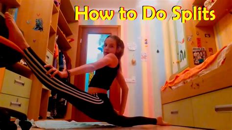 Gymnastic Girl And Her Splits Stretching Exercises For Improving Flexibility Youtube