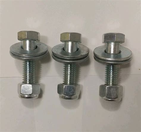 12 13 X 2 Grade 5 Zinc Bolt Sets W Lock Nutswashers3 Sets Ebay