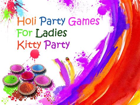 20 Best Holi Games For Ladies Kitty Party