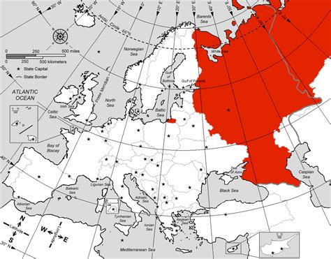 Russia Political Map States