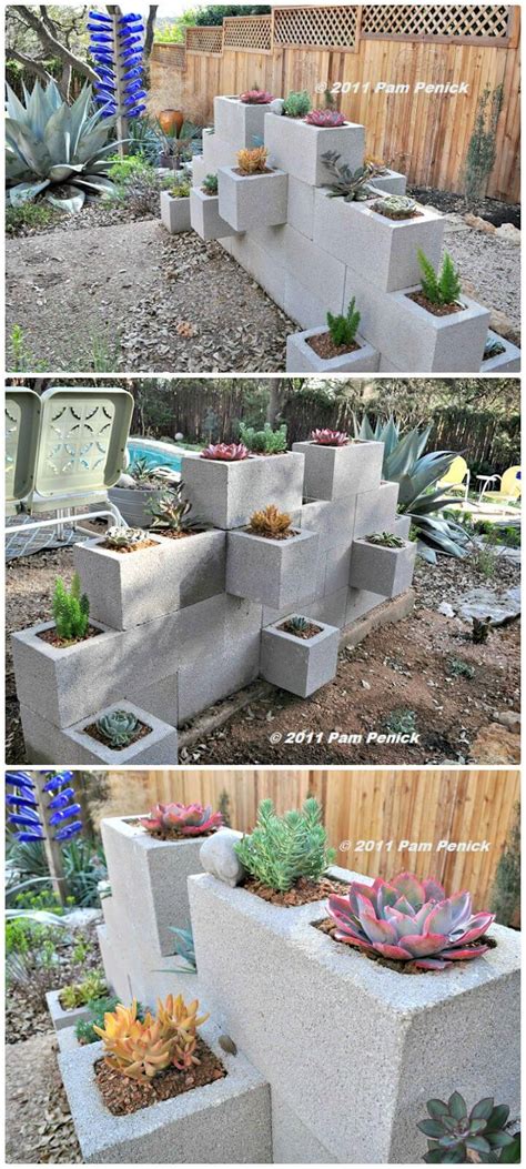 Boulder walls are quite an affordable way of creating a retaining wall compared to wood timber and cinder blocks. Make A Cinder Block Wall Planter - Free Tutorial - 22 DIY ...