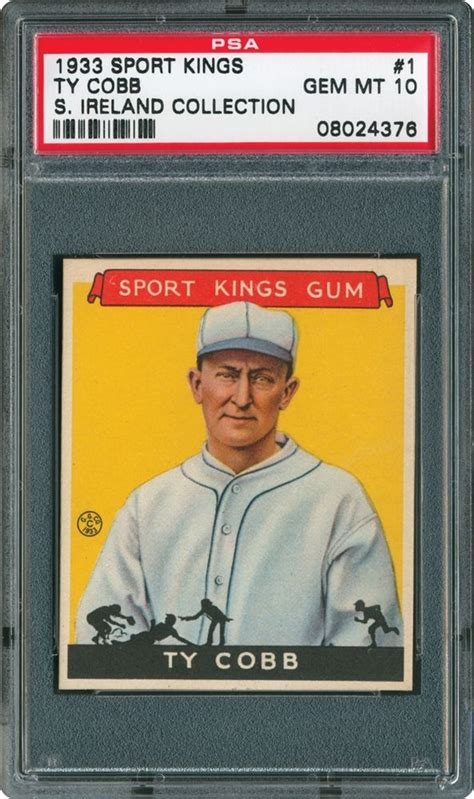 1933 Goudey Sport Kings Ty Cobb Baseball Psa Cardfacts®