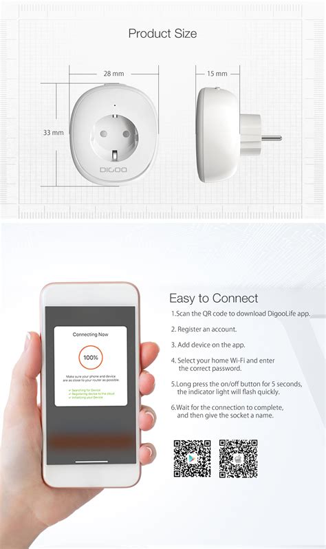 Digoo DG-SP01 Smart WiFi Socket Alexa enabled Smart Plug ...