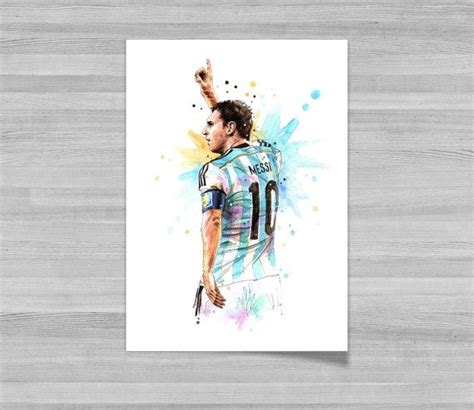 lionel messi équipe de football argentine fifa world cup pop art canvas posters art prints