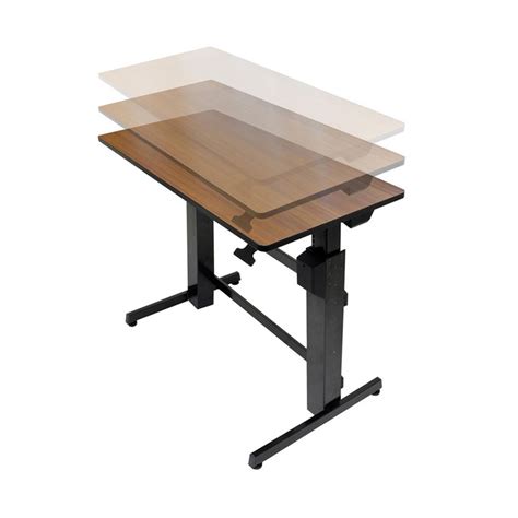 Complies with all international environmental regulations related to its design, manufacture and packaging. Ergotron Sit-Stand Desk (WorkFit-D, Walnut) 24-271-927