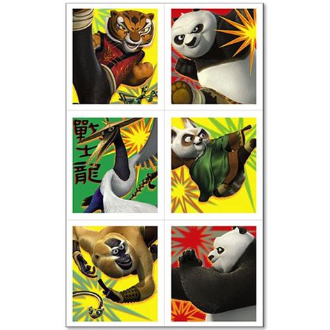 Find Kung Fu Panda Stickers Sheets At Birthday Direct Kung Fu Panda