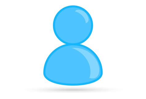 Blue Male Profile Picture Silhouette Profile Avatar Icon Symbol