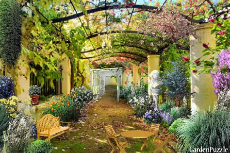 Italian Courtyard Gardenpuzzle Online Garden Planning Tool