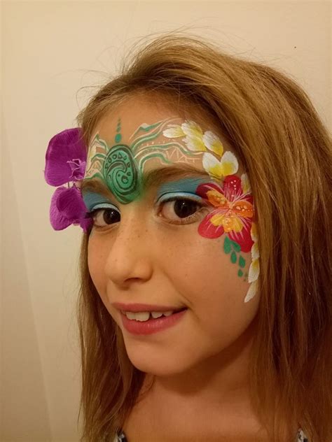 Moana Style Tropical Face Painting Carnival Face Paint Face Paint