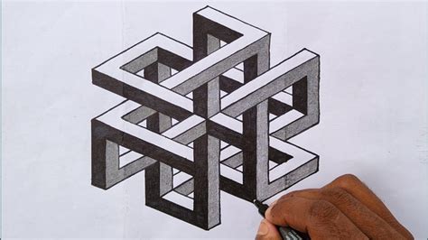 How To Draw Impossible Geometry Design Step By Step How To Draw