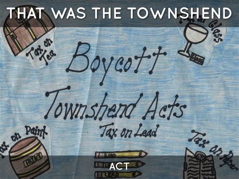 The Townshend Act By Mrs Mckinnon