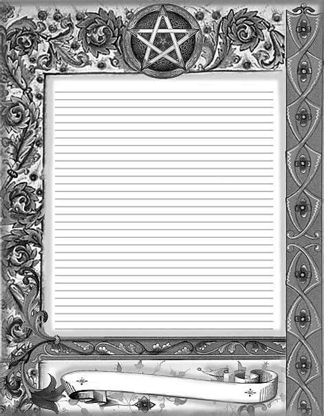 Pin By Michelle On Blank Sheets Book Of Shadows Free Printable