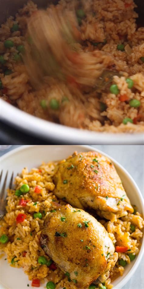 Now reading50 quick and easy chicken thigh recipes to whip up on weeknights. Instant Pot Chicken and Rice is a delicious Spanish rice ...
