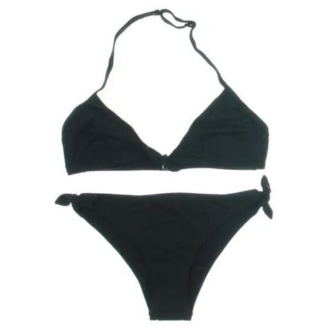 Proenza Schouler Black Halter Bikini Swimsuit Set Black Halter